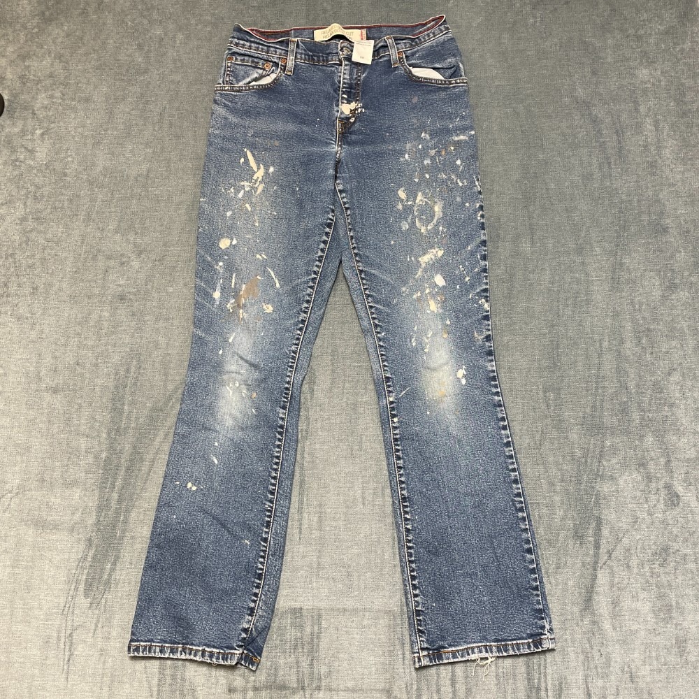 Vintage Levi's Relaxed Fit Bootcut Leg Jeans Womens 8M Blue Cotton Stretch Retro